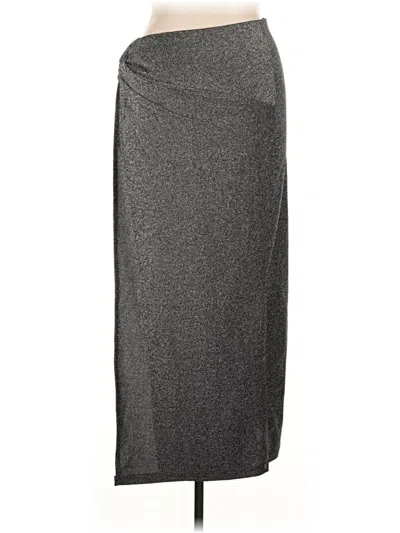 Pre-owned Topshop Formal Skirt In Black