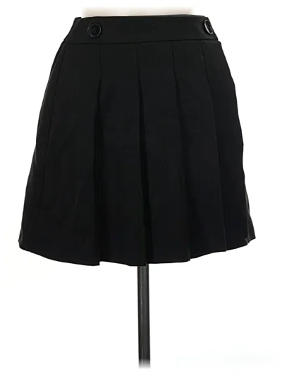 Pre-owned Topshop Formal Skirt In Black