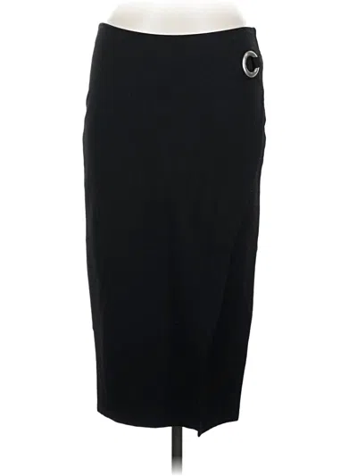 Pre-owned Topshop Formal Skirt In Black