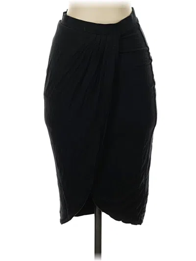 Pre-owned Topshop Formal Skirt In Black