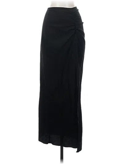 Pre-owned Topshop Formal Skirt In Black