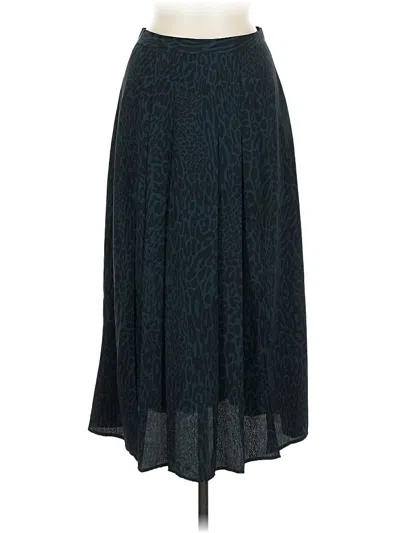 Pre-owned Topshop Formal Skirt In Blue