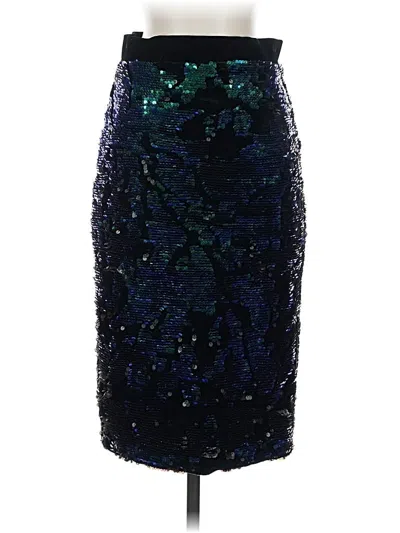 Pre-owned Topshop Formal Skirt In Blue