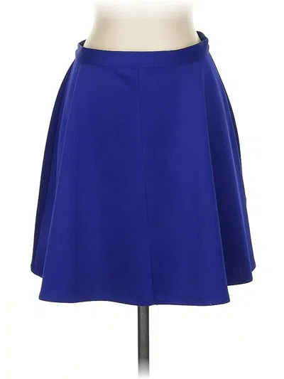 Pre-owned Topshop Formal Skirt In Blue