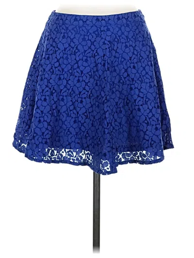 Pre-owned Topshop Formal Skirt In Blue