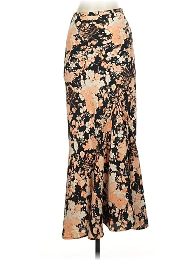 Pre-owned Topshop Formal Skirt In Gold