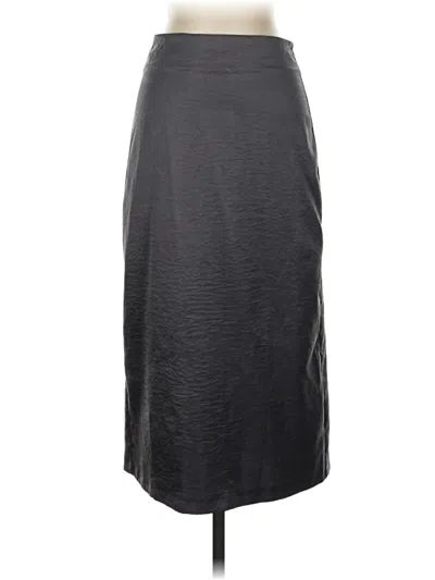 Pre-owned Topshop Formal Skirt In Gray