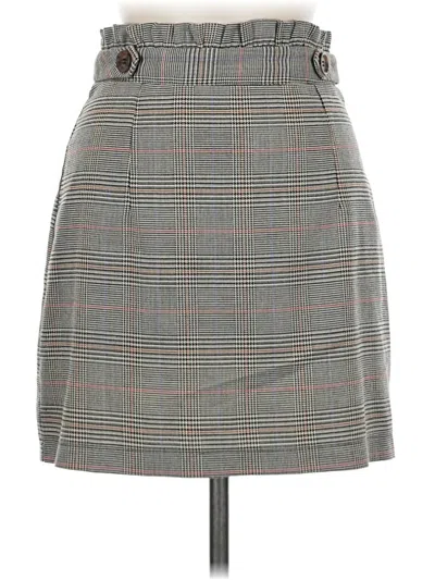 Pre-owned Topshop Formal Skirt In Gray