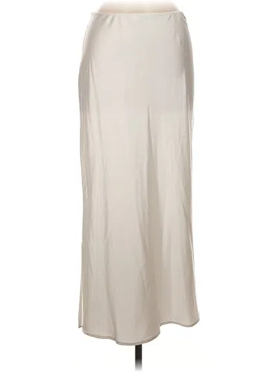 Pre-owned Topshop Formal Skirt In Ivory