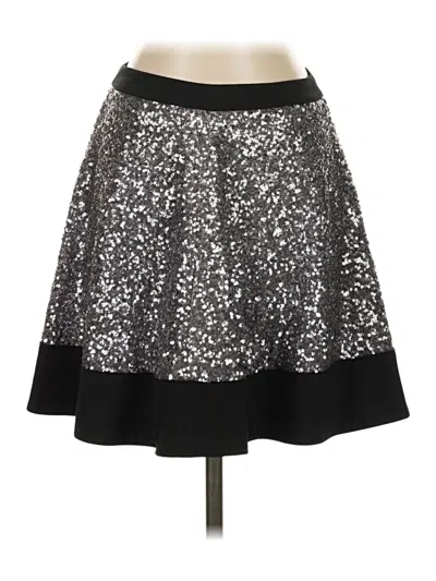 Pre-owned Topshop Formal Skirt In Silver