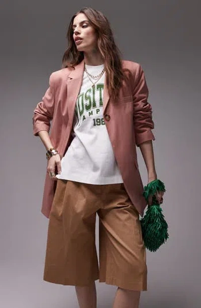 TOPSHOP TOPSHOP HIGH BREAK TAILORED BLAZER