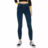 Topshop High Rise Jamie Moto Skinny Jeans In Blue In Blue