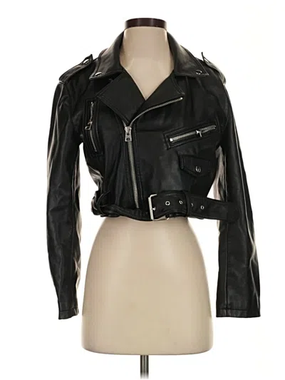 Pre-owned Topshop Jacket In Black