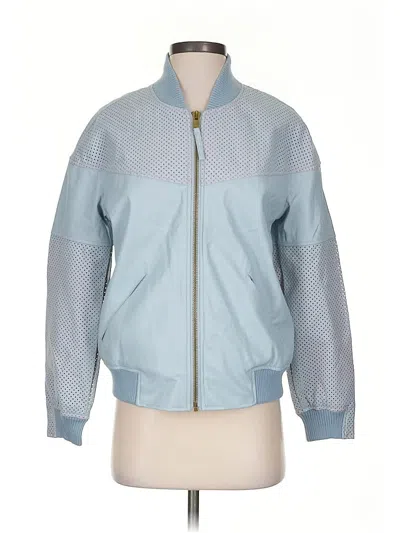 Pre-owned Topshop Jacket In Blue