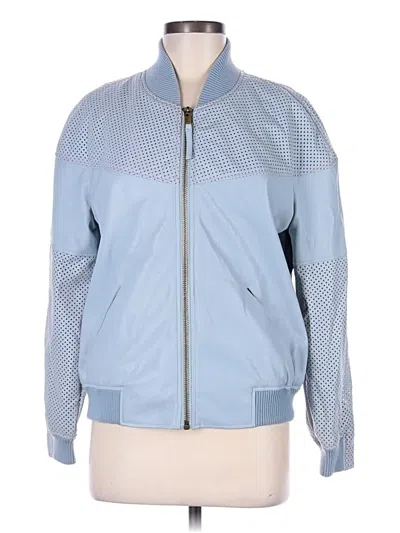 Pre-owned Topshop Jacket In Blue