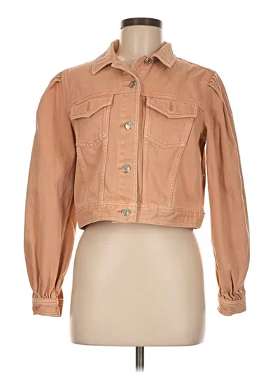 Pre-owned Topshop Jacket In Brown