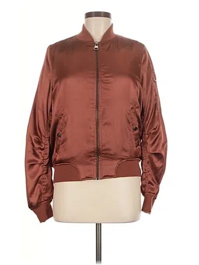 Pre-owned Topshop Jacket In Brown