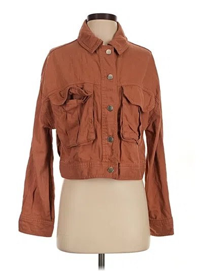 Pre-owned Topshop Jacket In Brown