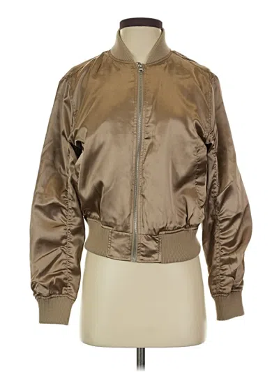 Pre-owned Topshop Jacket In Gold