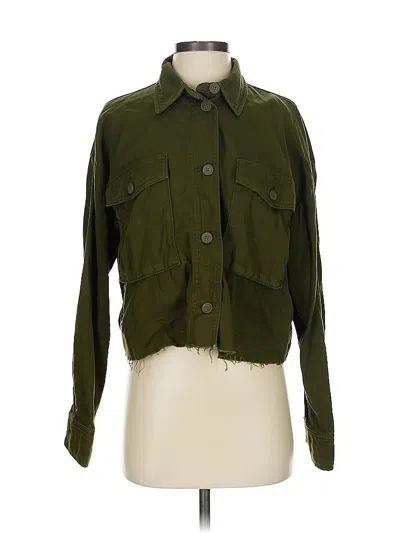Pre-owned Topshop Jacket In Green