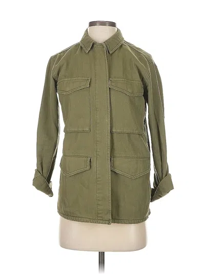 Pre-owned Topshop Jacket In Green