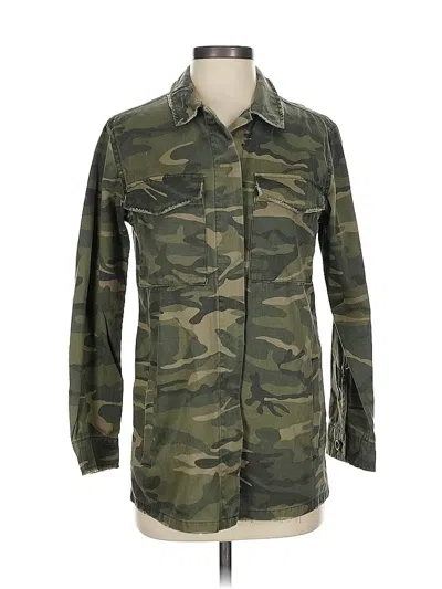 Pre-owned Topshop Jacket In Green