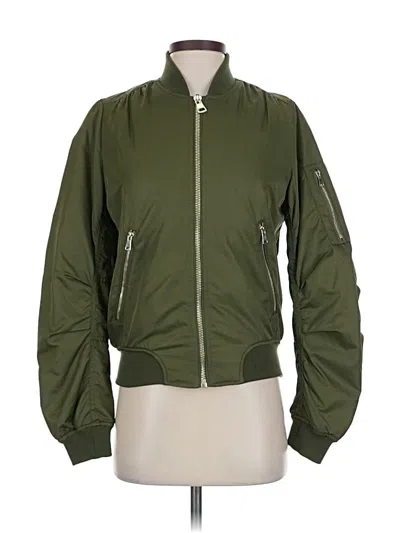 Pre-owned Topshop Jacket In Green