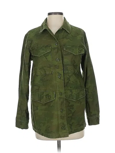 Pre-owned Topshop Jacket In Green