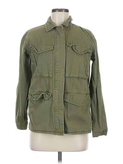 Pre-owned Topshop Jacket In Green
