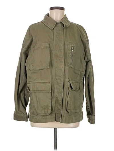 Pre-owned Topshop Jacket In Green