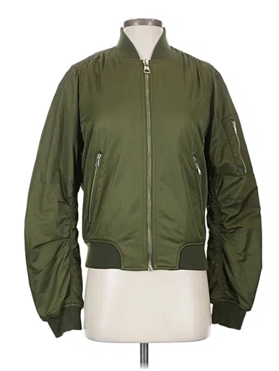 Pre-owned Topshop Jacket In Green