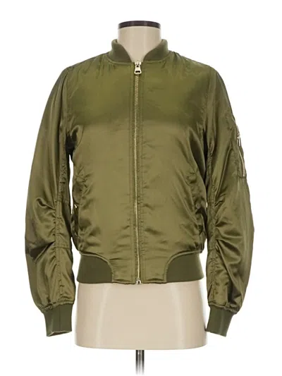 Pre-owned Topshop Jacket In Green