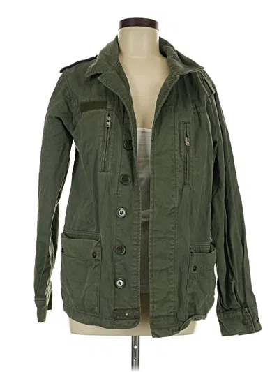Pre-owned Topshop Jacket In Green