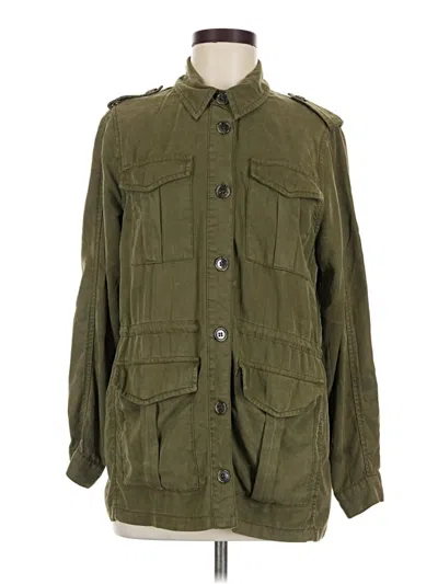 Pre-owned Topshop Jacket In Green