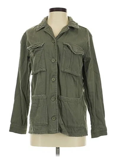 Pre-owned Topshop Jacket In Green