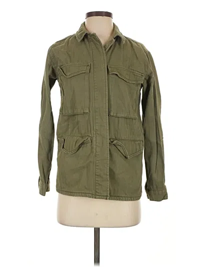 Pre-owned Topshop Jacket In Green