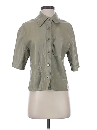 Pre-owned Topshop Jacket In Green
