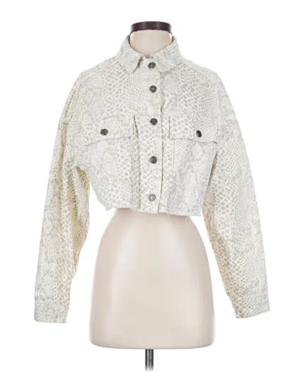 Pre-owned Topshop Jacket In Ivory