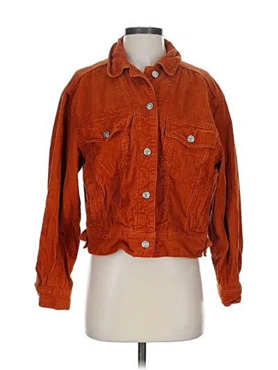 Pre-owned Topshop Jacket In Orange