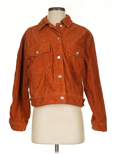 Pre-owned Topshop Jacket In Orange