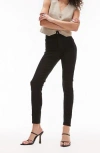 Topshop Jamie Petite Black Jeans In Black