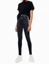 Topshop Jamie Leopard Stripe Skinny High Rise Jeans In Multicolor In Multi