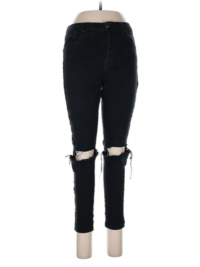 Pre-owned Topshop Jeans In Black