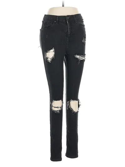 Pre-owned Topshop Jeans In Black