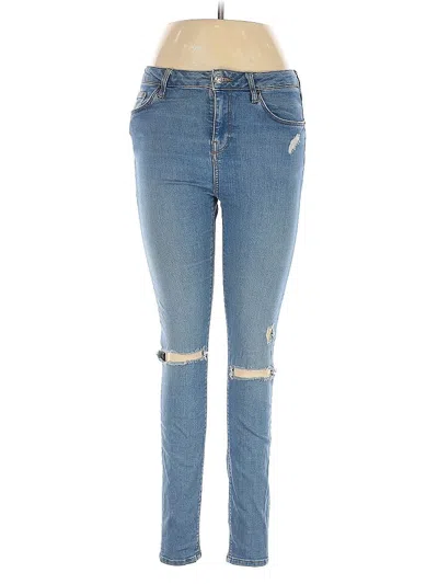 Pre-owned Topshop Jeans In Blue