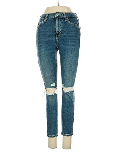 Pre-owned Topshop Jeans In Blue