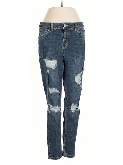 Pre-owned Topshop Jeans In Blue