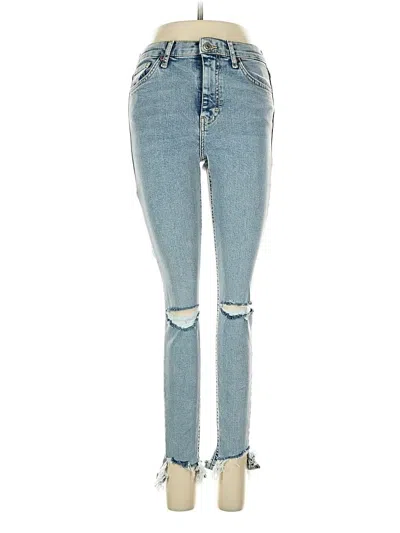 Pre-owned Topshop Jeans In Blue