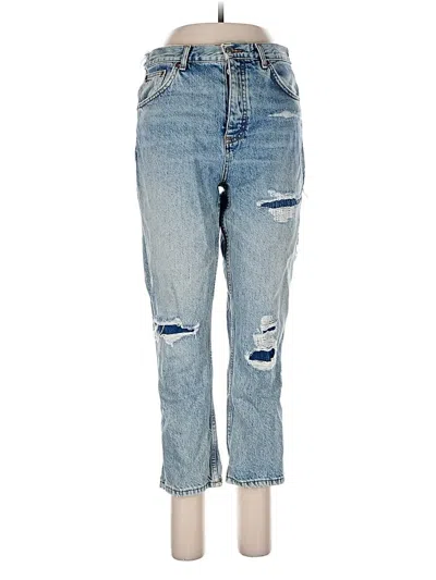 Pre-owned Topshop Jeans In Blue