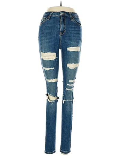 Pre-owned Topshop Jeans In Blue